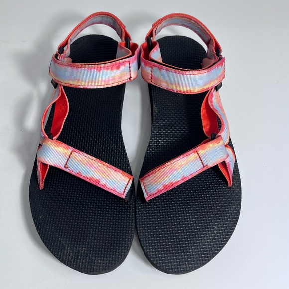 Teva Womens Universal Sorbet Red Tie Dye Outdoor Sandal Size 9 - Picture 3 of 6